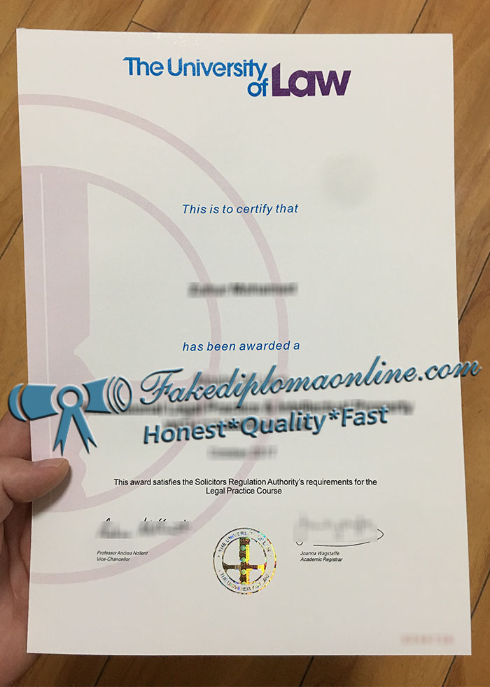 University of Law diploma