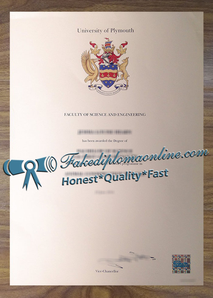 University of Plymouth diploma