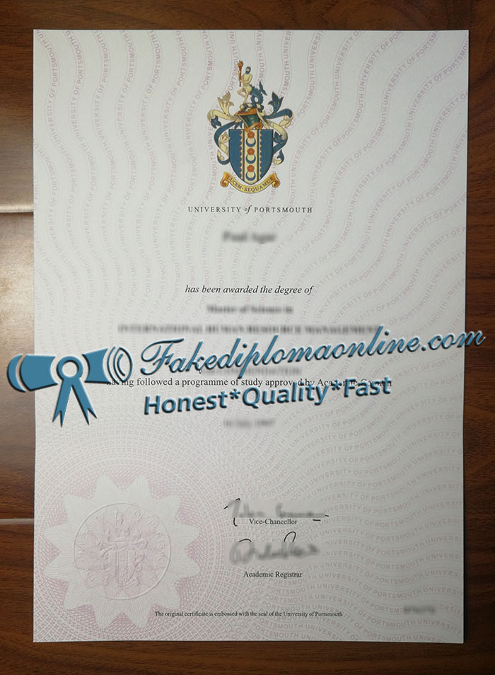 University of Portsmouth degree