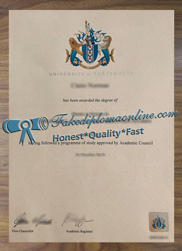 University of Portsmouth diploma