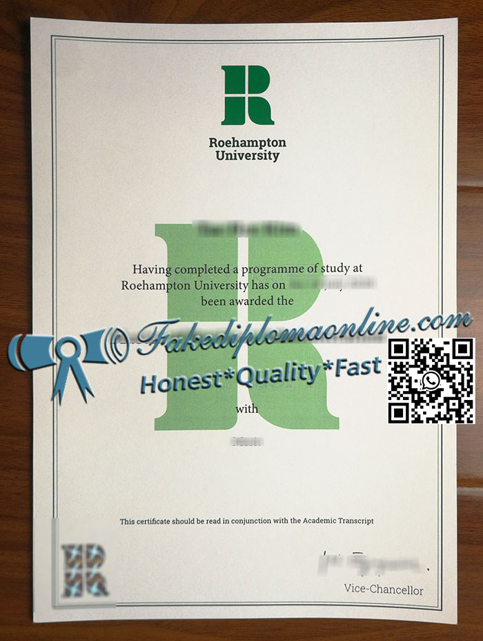 University of Roehampton diploma