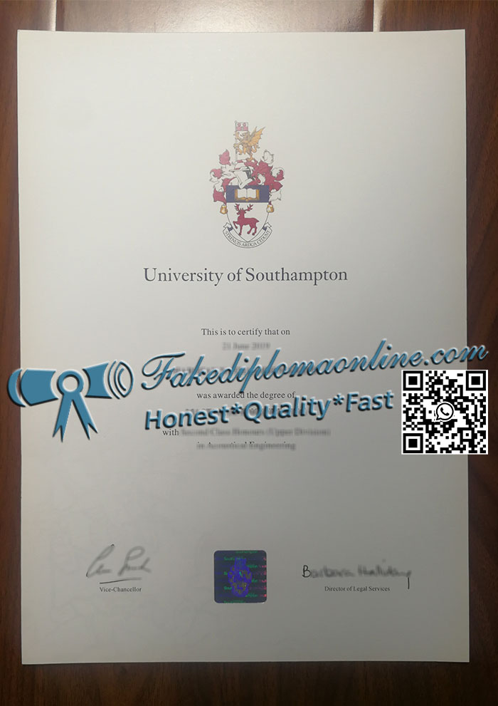 University of Southampton diploma