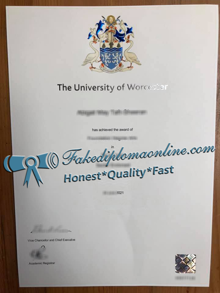 University of Worcester degree