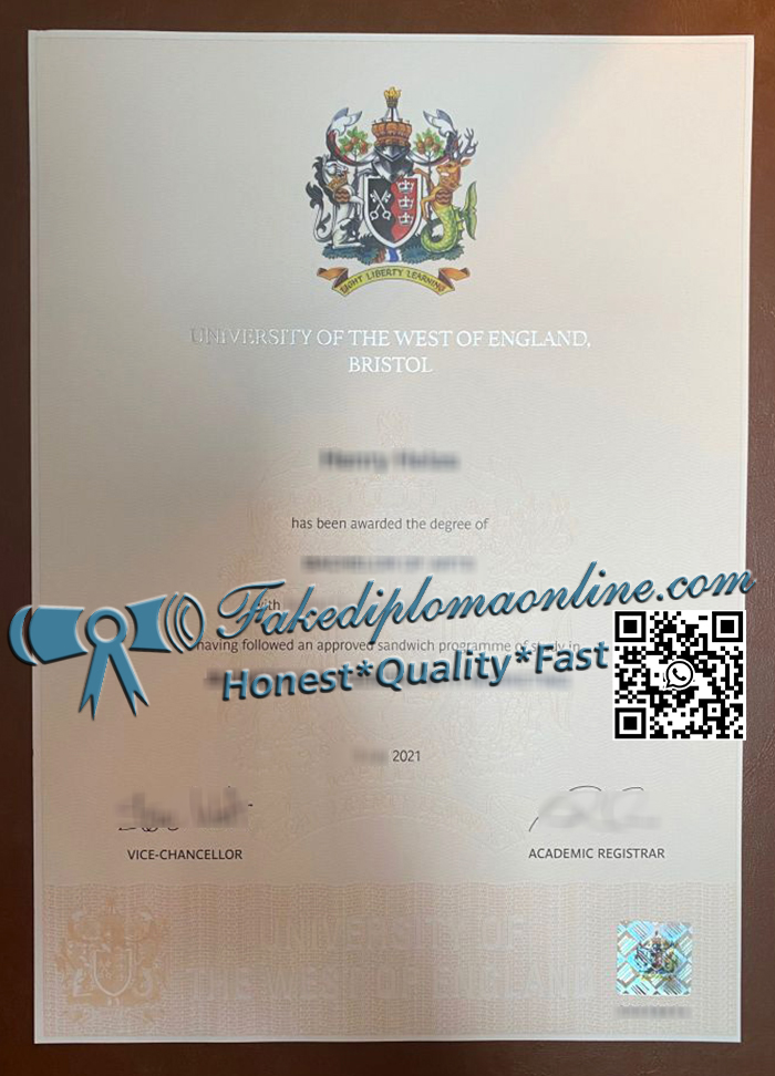 University of the West of England degree