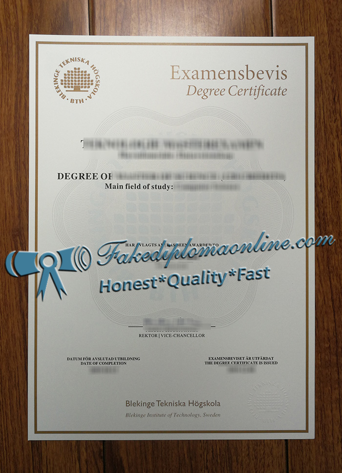 Blekinge Tekniska Högskola degree
