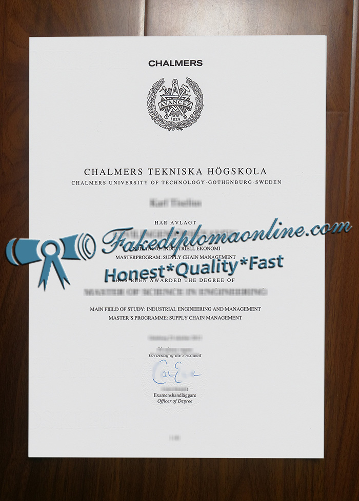 Chalmers tekniska högskola degree