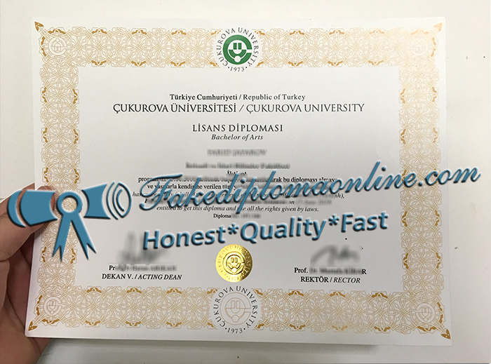 Cukurova-University diploma