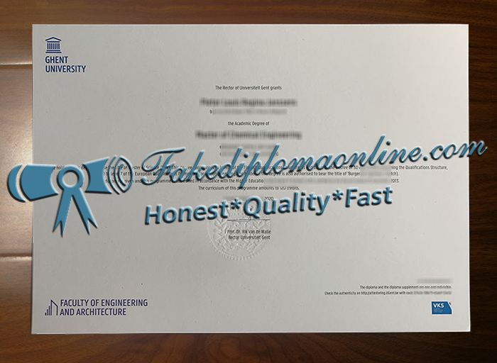 Ghent University diploma