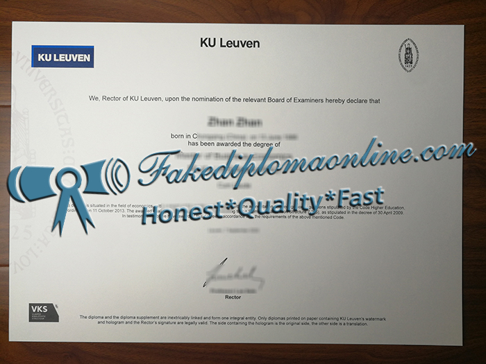 Katholieke Universiteit Leuven degree