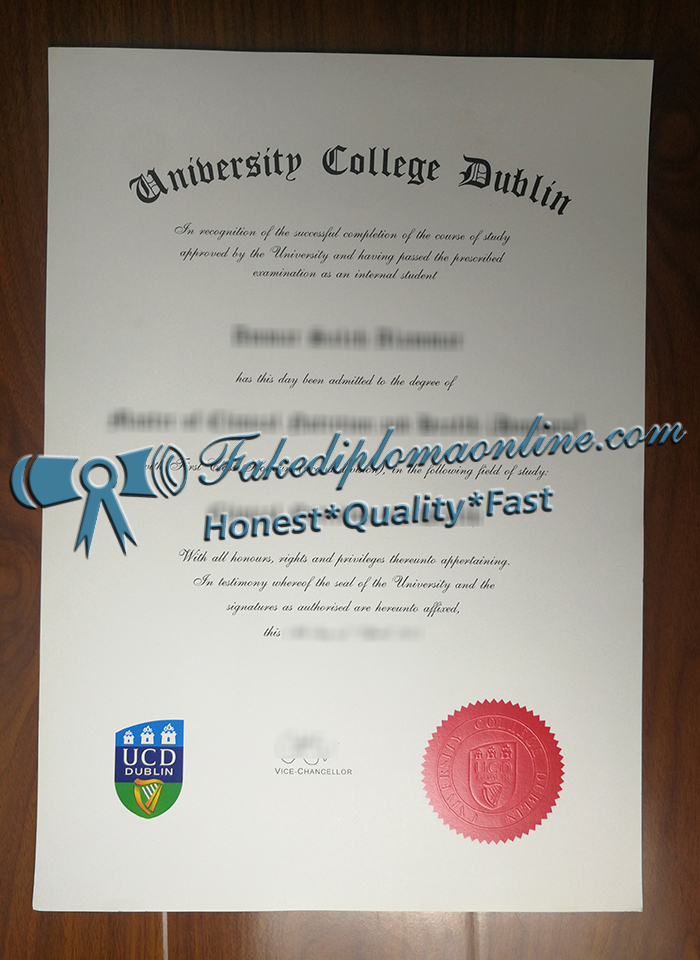 University College Dublin diploma