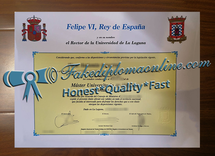 Universidad de La Laguna diploma