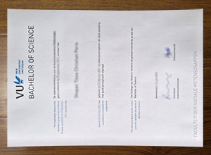Vrije Universiteit Amsterdam diploma