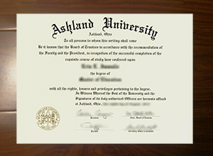 Ashland University diploma