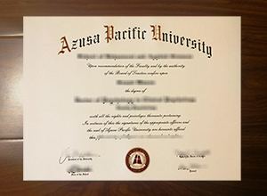Azusa Pacific University diploma