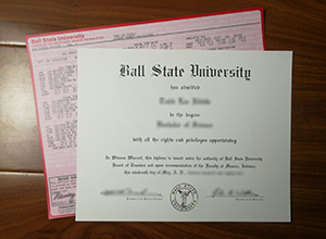 Ball State University diploma and transcript