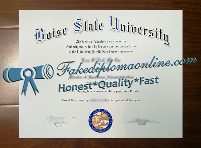 Boise State University diploma