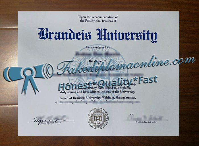 Brandeis University diploma
