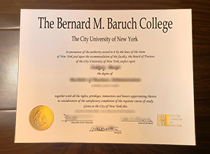 CUNY Baruch College diploma