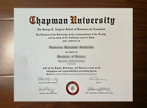 Chapman University diploma
