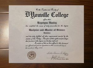 D'Youville College diploma
