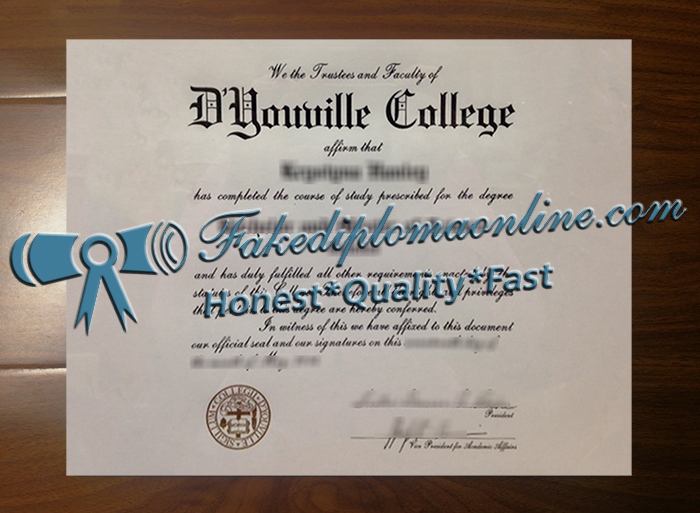 D'Youville College diploma