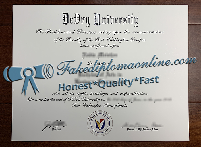 DeVry University degree