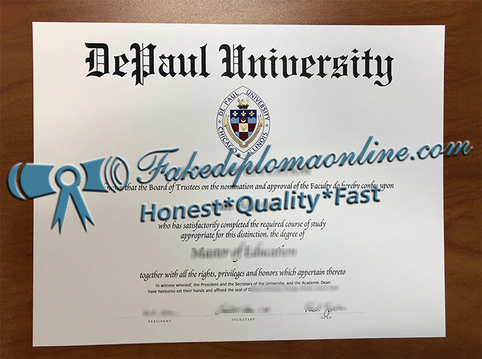 Depaul University diploma