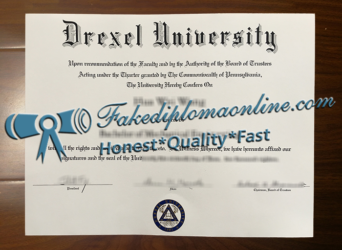 Drexel University diploma