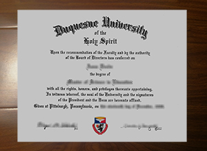Duquesne University diploma