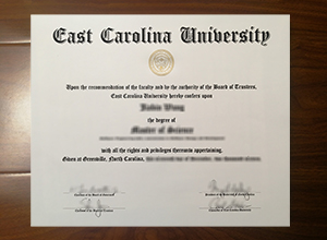 East Carolina University diploma