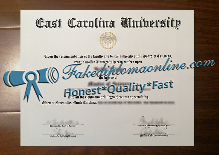 East Carolina University diploma