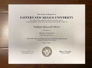 Eastern New Mexico University diploma