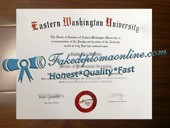 Eastern Washington University diploma