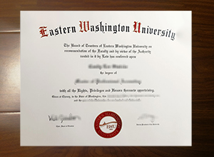 Eastern Washington University diploma