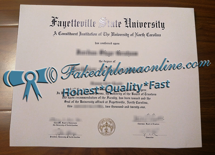 Fayetteville State University diploma