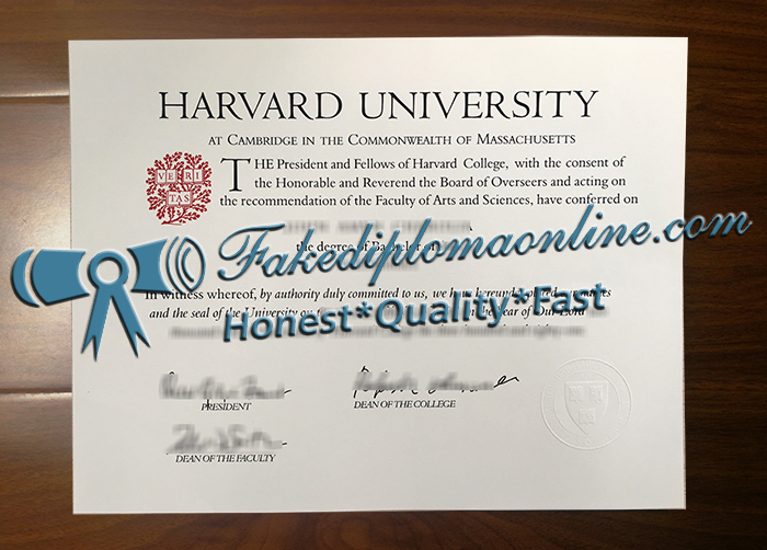Harvard University diploma