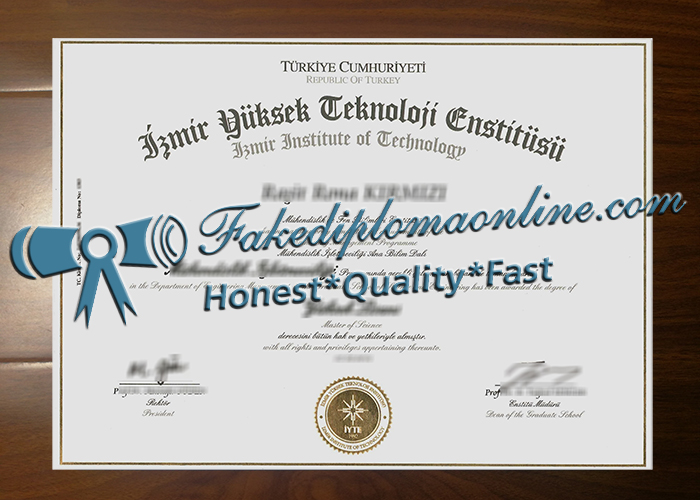 İzmir Institute of Technology diploma