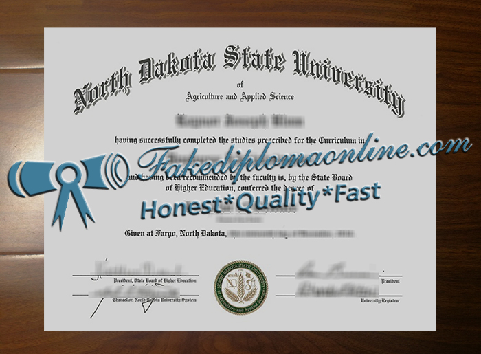 North Dakota State University diploma