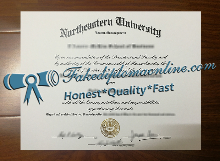 Northeastern University diploma