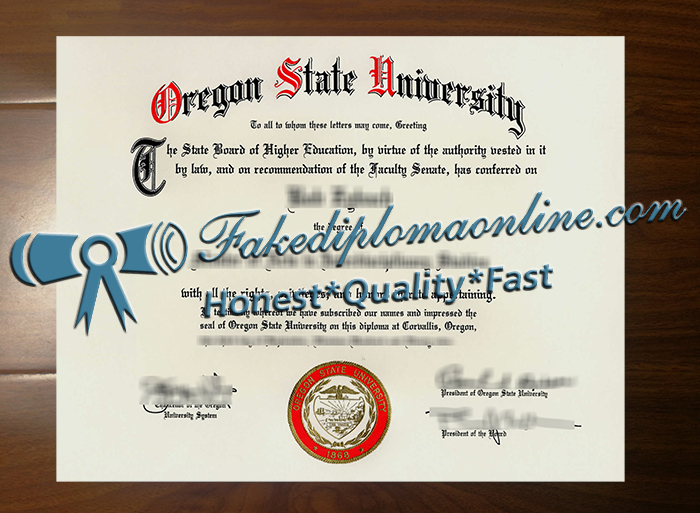 Oregon State University diploma