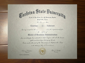 Tarleton State University diploma