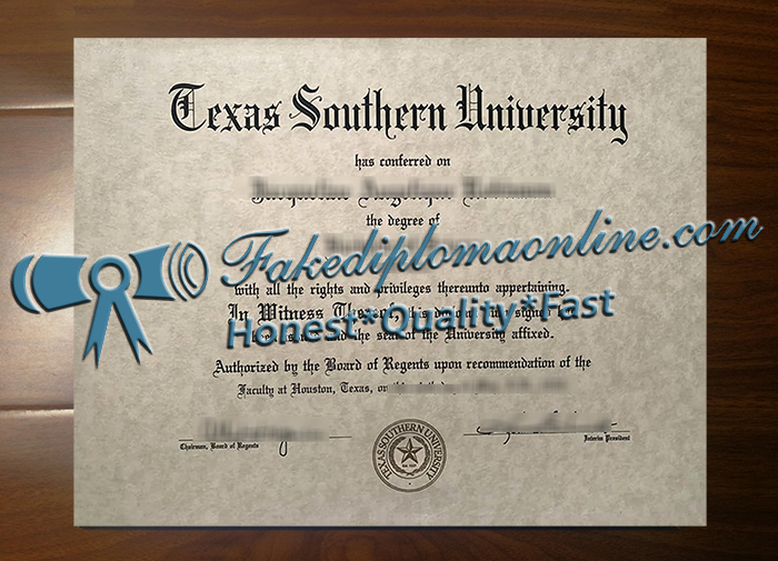 Texas Southern University degree