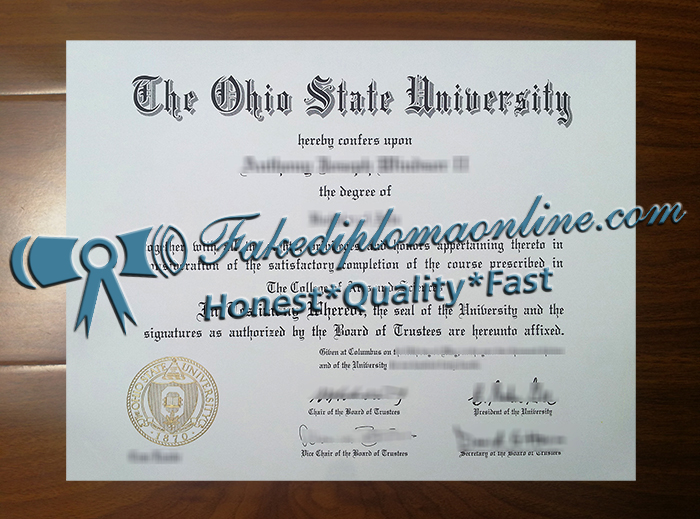 Ohio State University degree