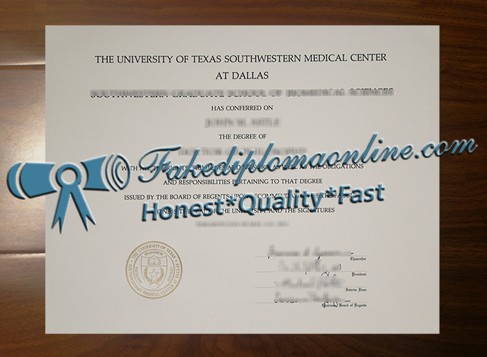 UT Southwestern diploma