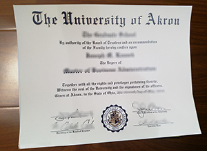 University of Akron diploma