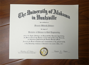University of Alabama in Huntsville diploma