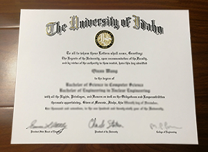 University of Idaho diploma