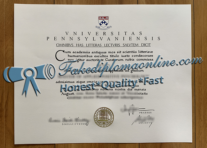 University of Pennsylvania diploma