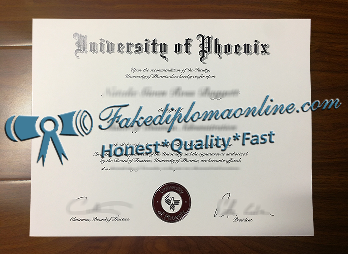University of Phoenix diploma