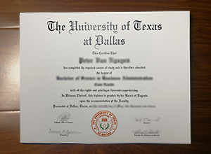 University of Texas at Dallas diploma